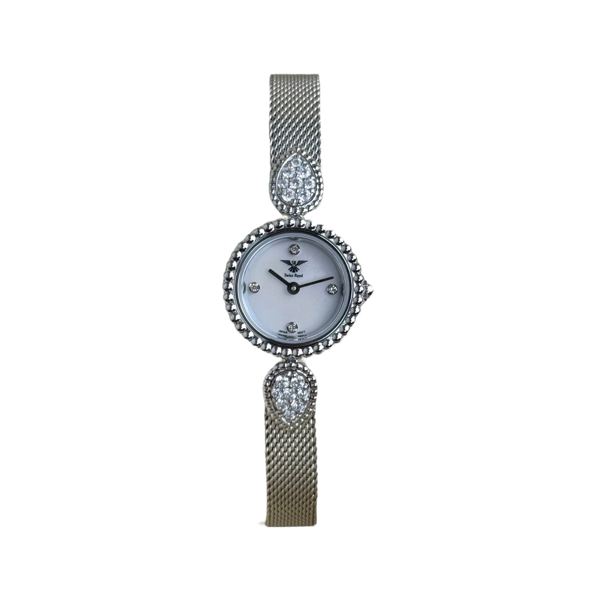 Classic Watch - Silver Case with Pearl White Dial