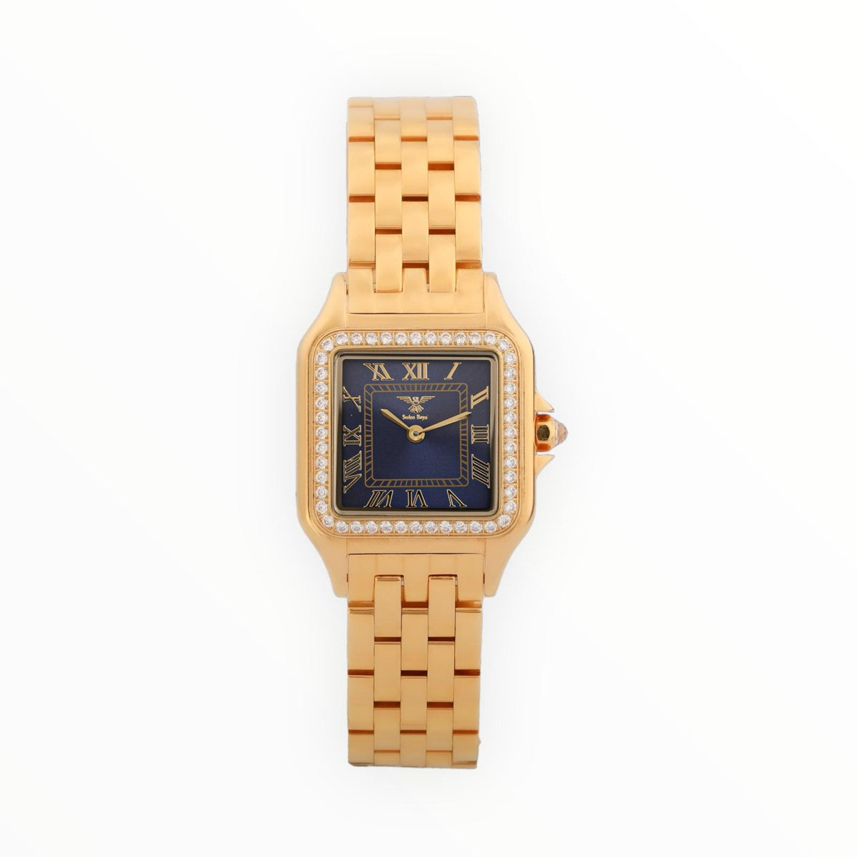 Gold Case with Navy Blue Dial