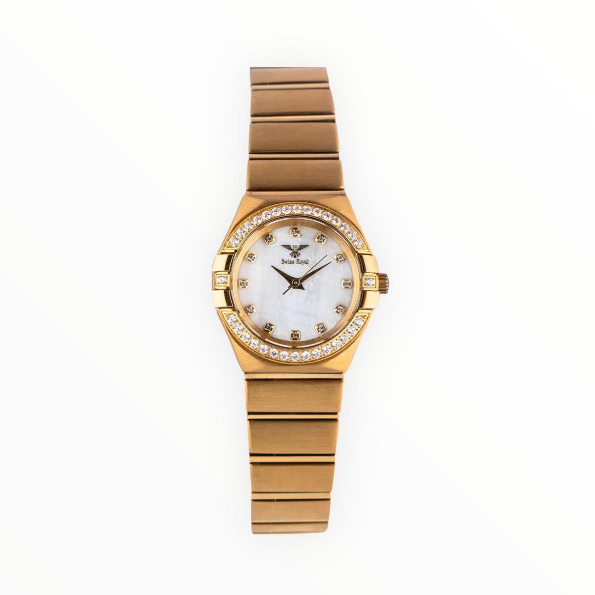 Galaxy - Gold Case with Pearl White Dial