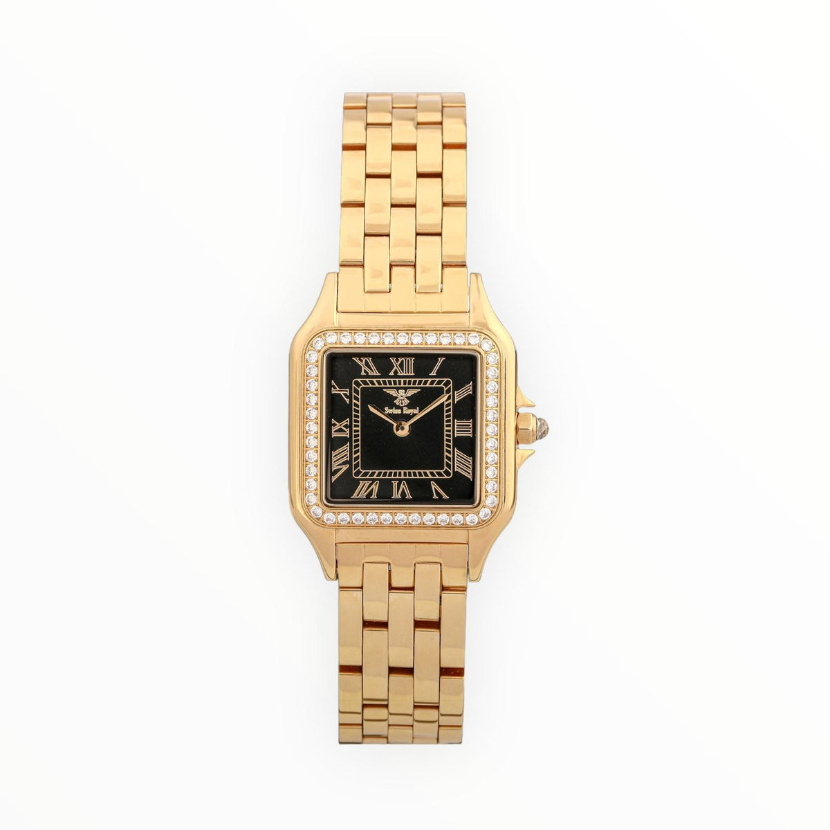 Gold Case With Black Dial