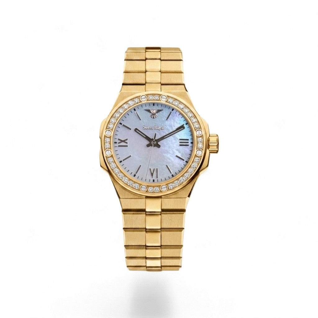 Stellar - Gold with White Dial