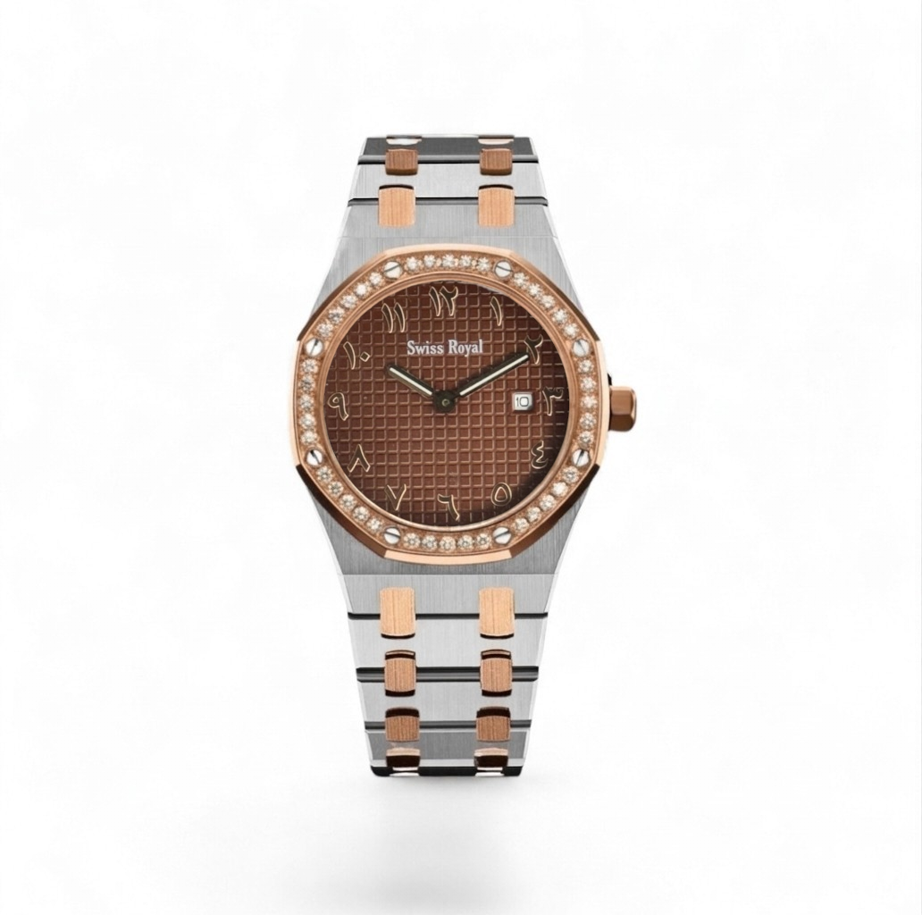 Signature - Rose Gold with Brown Arabic Dial