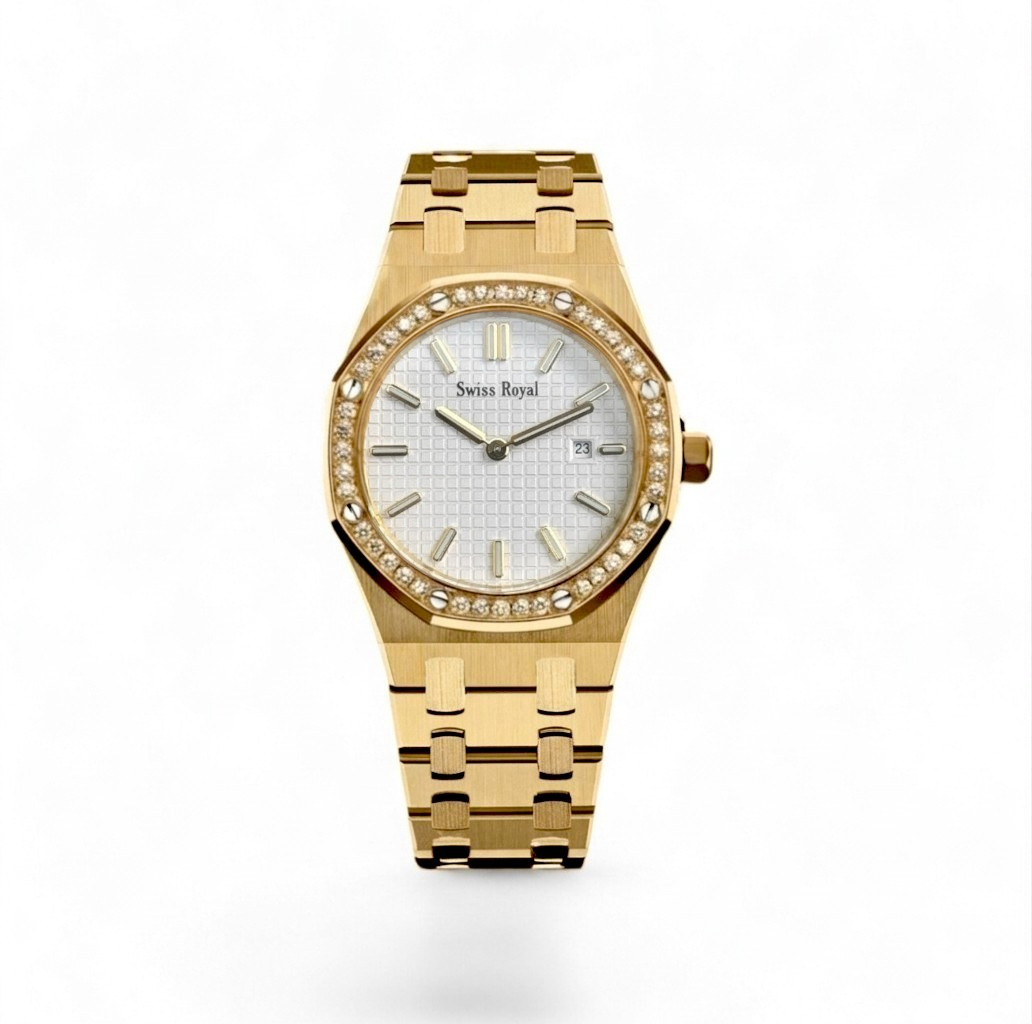 Signature - Gold With White Dial