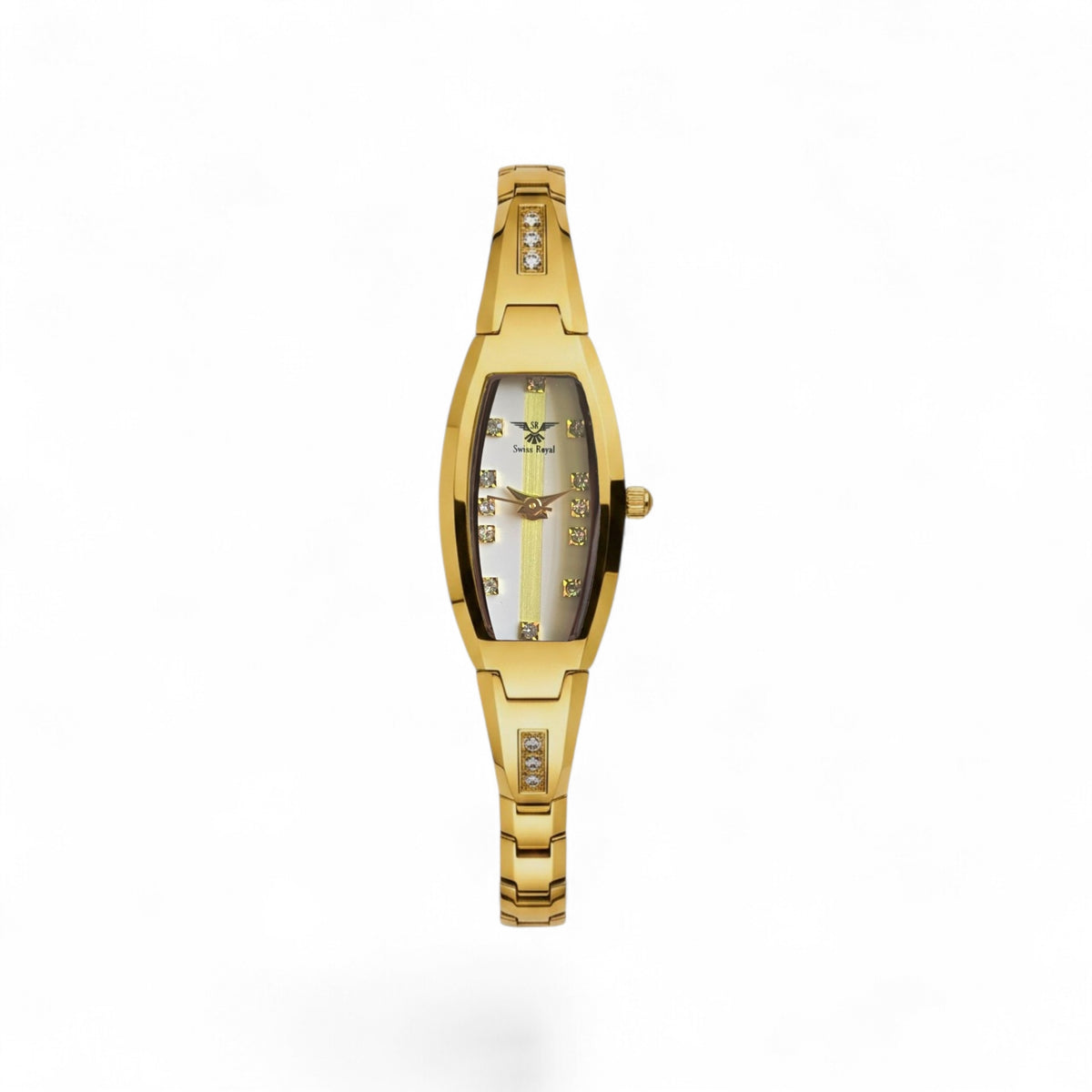 Ceramic Tungstone - Gold with White Dial
