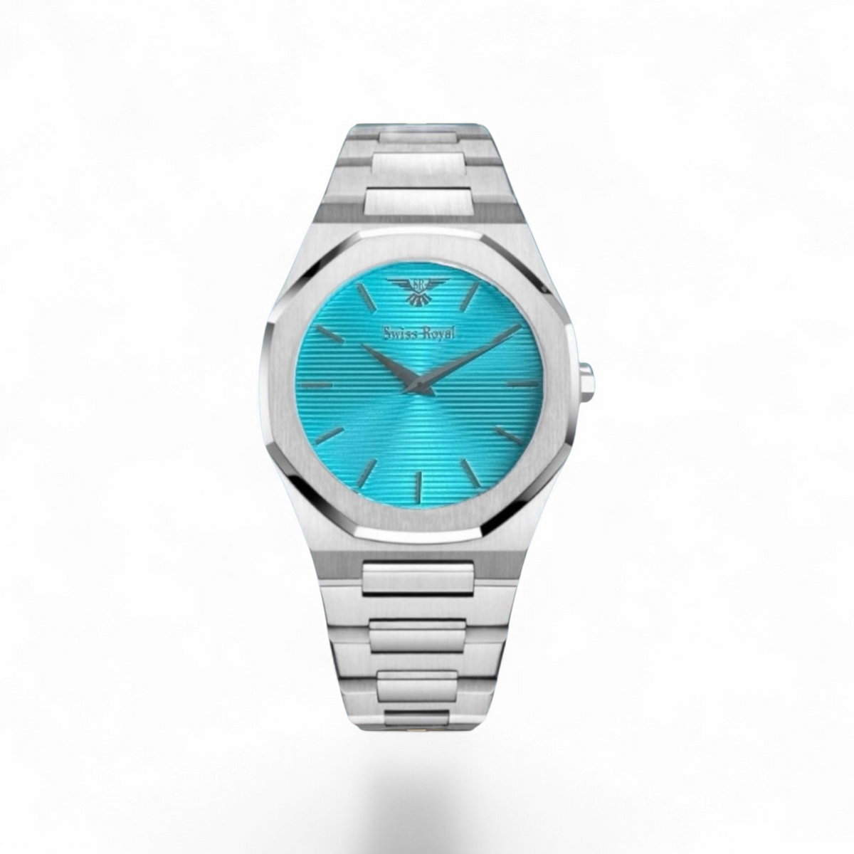 Ultra Slim - Silver Case with Tiffany Blue Dial