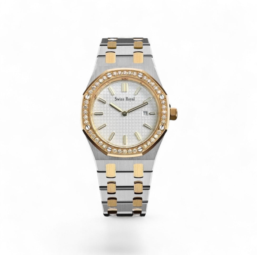 Signature - Silver Gold With White Dial