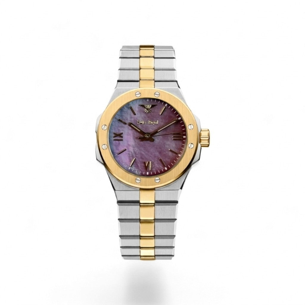 Stellar - Silver Gold with Pearl Pink  Dial