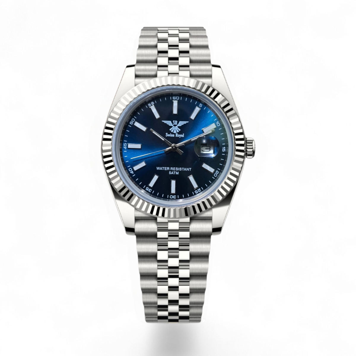 Datejust - Silver Case with Blue Dial