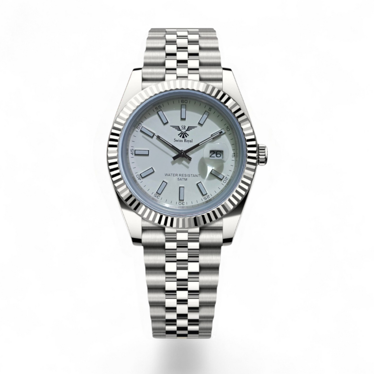 Datejust - Silver Case with White Dial
